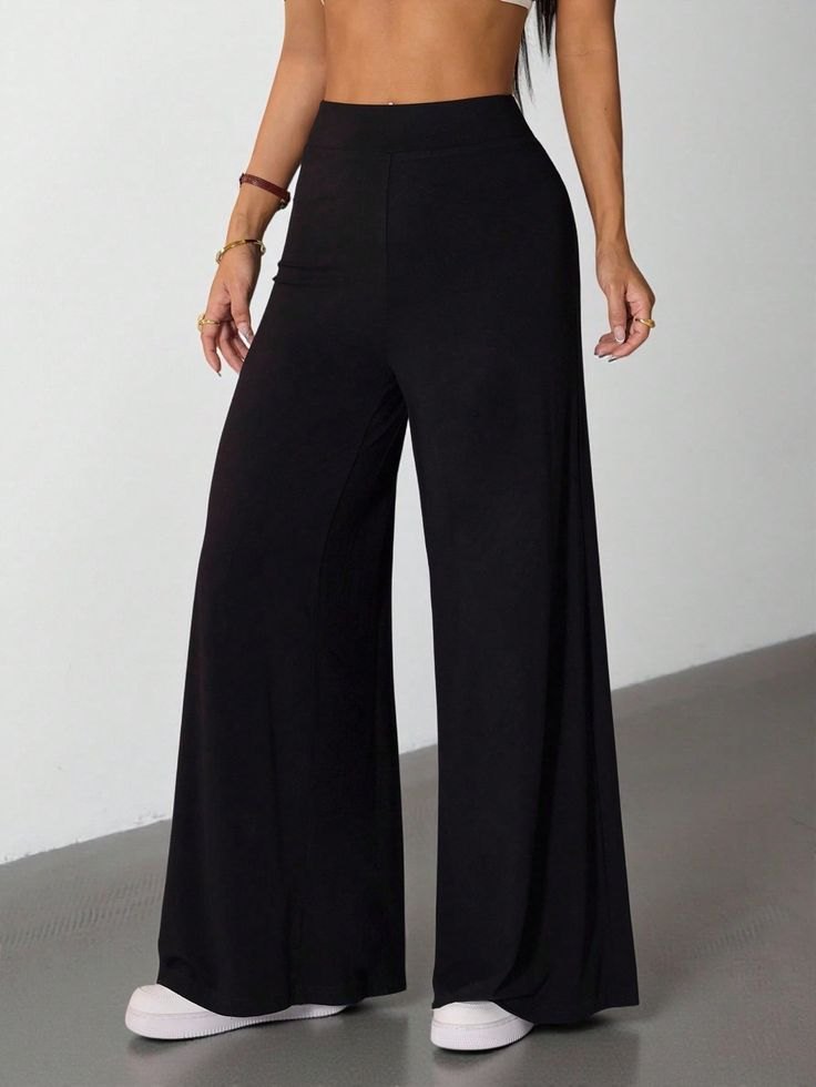 plain body hug palazzo